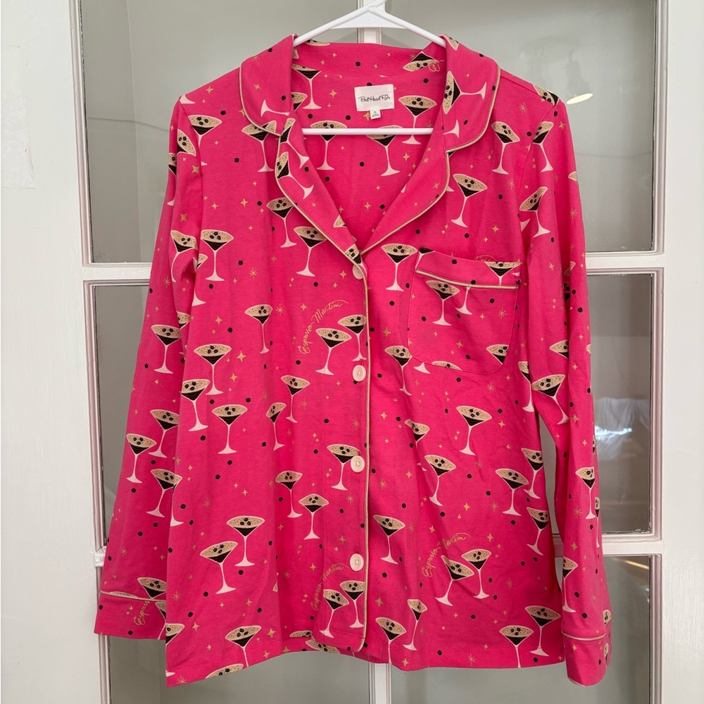 BedHead Pink Espresso Martini Print Pajama Set